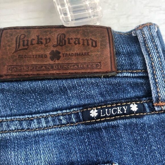 Lucky brand womans jeans Sophia Straight medium wash mid rise 10/30 Y2K regular - Picture 4 of 14
